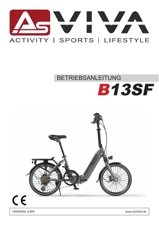 E-Bike vouwfiets B13