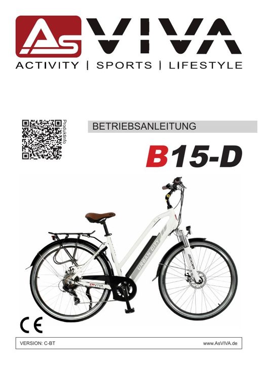 City E-Bike B15 – 28 inch – Grijs/Wit