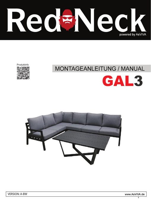 3KT Gartenmöbel (GFS4635-2) GAL3
