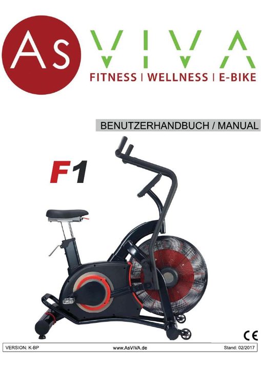 Air Bike Semi-Profi Hometrainer F1