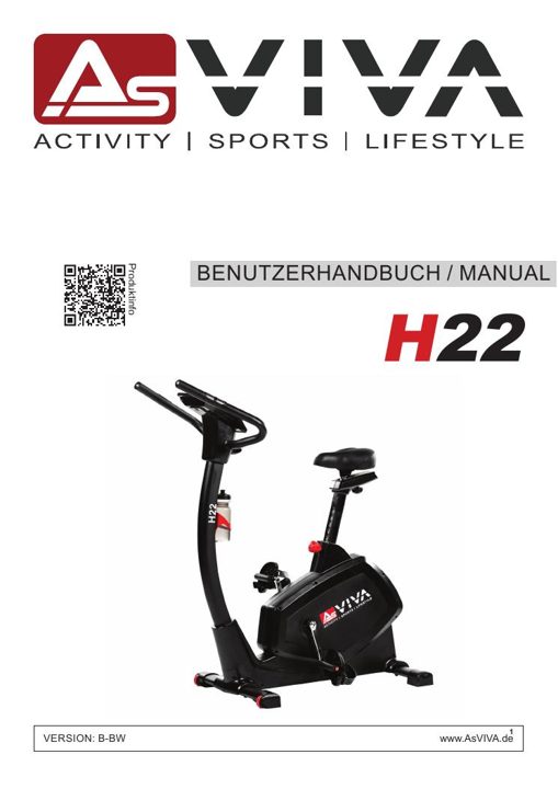 Ergometer Smart Fit H22 Bedienungsanleitung