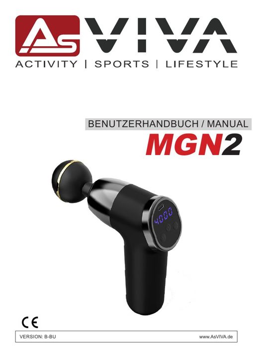 Massagepistool MGN2 - Zwart Bedienungsanleitung