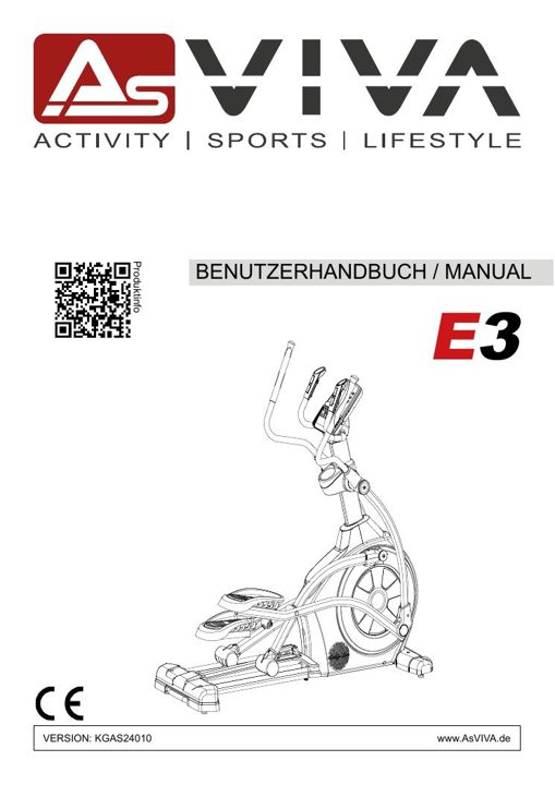 Crosstrainer Smart E3 Pro Bedienungsanleitung
