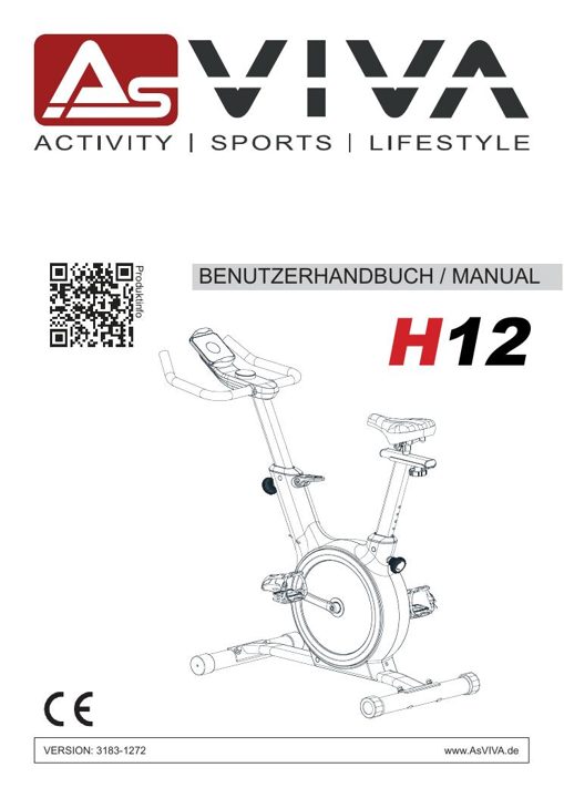 Ergometer Speedbike H12 Bedienungsanleitung