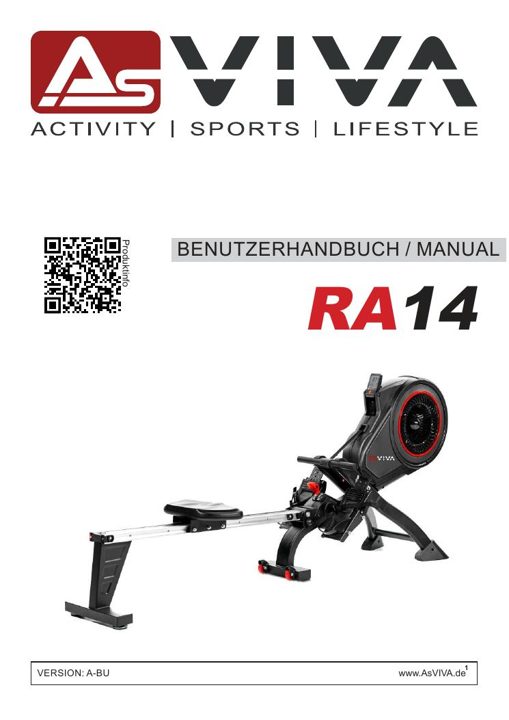 Roeimachine Magnetic Rower RA14 Bedienungsanleitung
