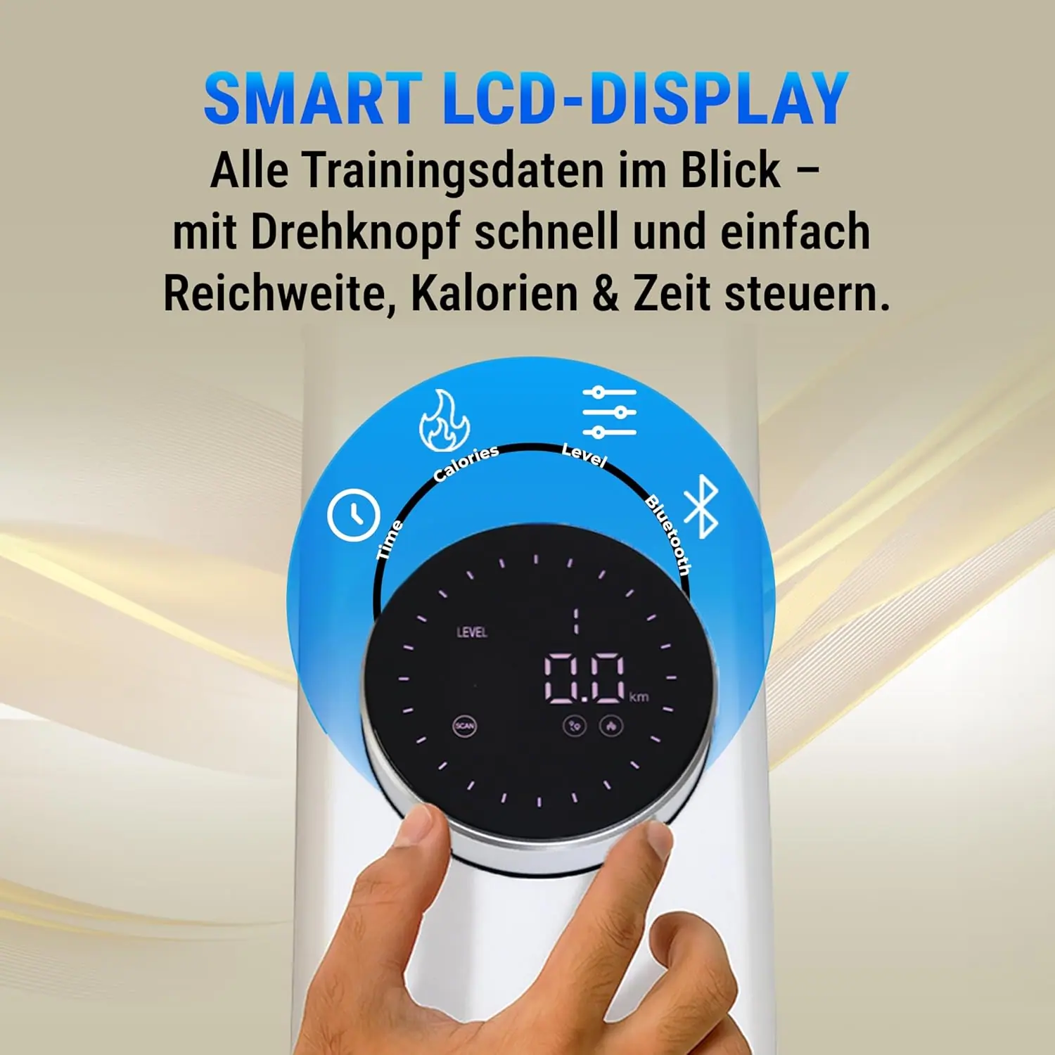 Smart LCD-display met draairegelaar – volledige controle