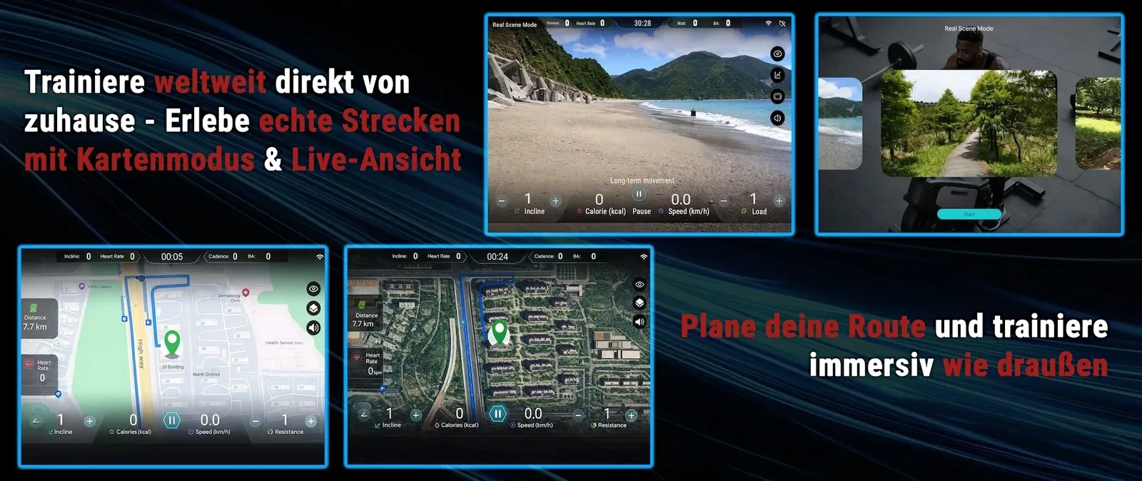 AsVIVA S20 – echte routes & live-weergave