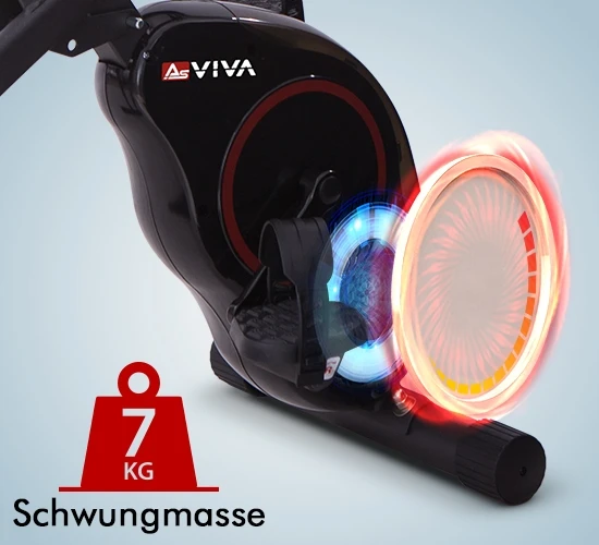 7 kg vliegwielmassa voor een rustige loop