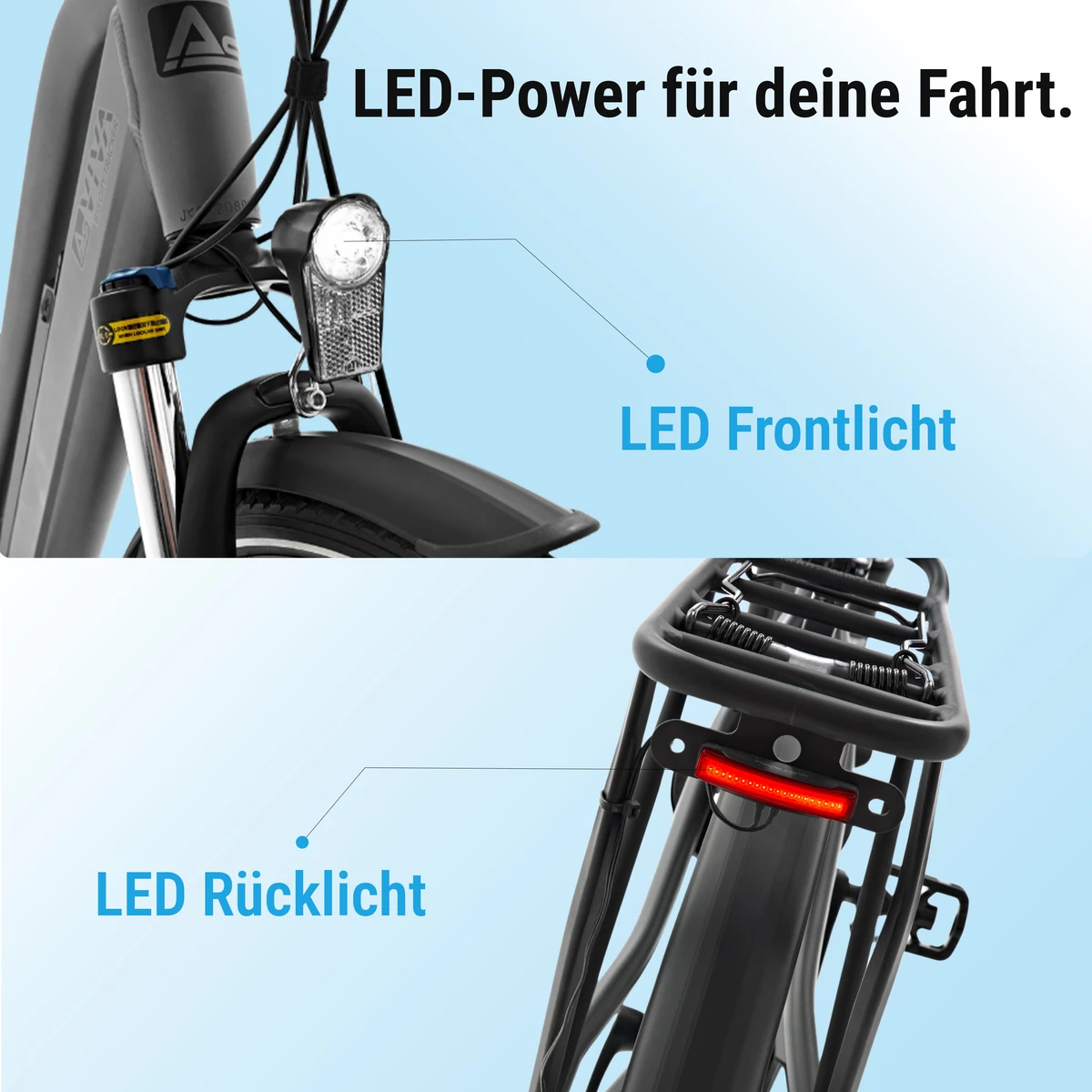 LED-verlichting voor en achter