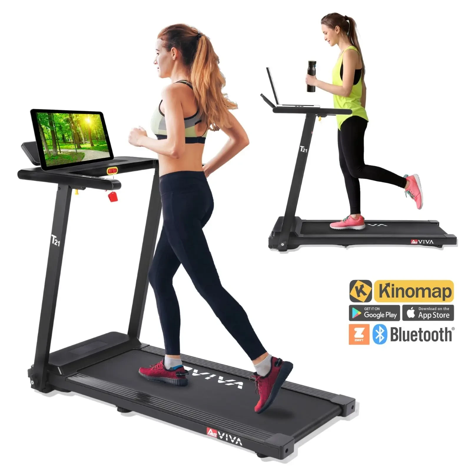 App-koppeling: compatibel met Kinomap, Zwift & co.