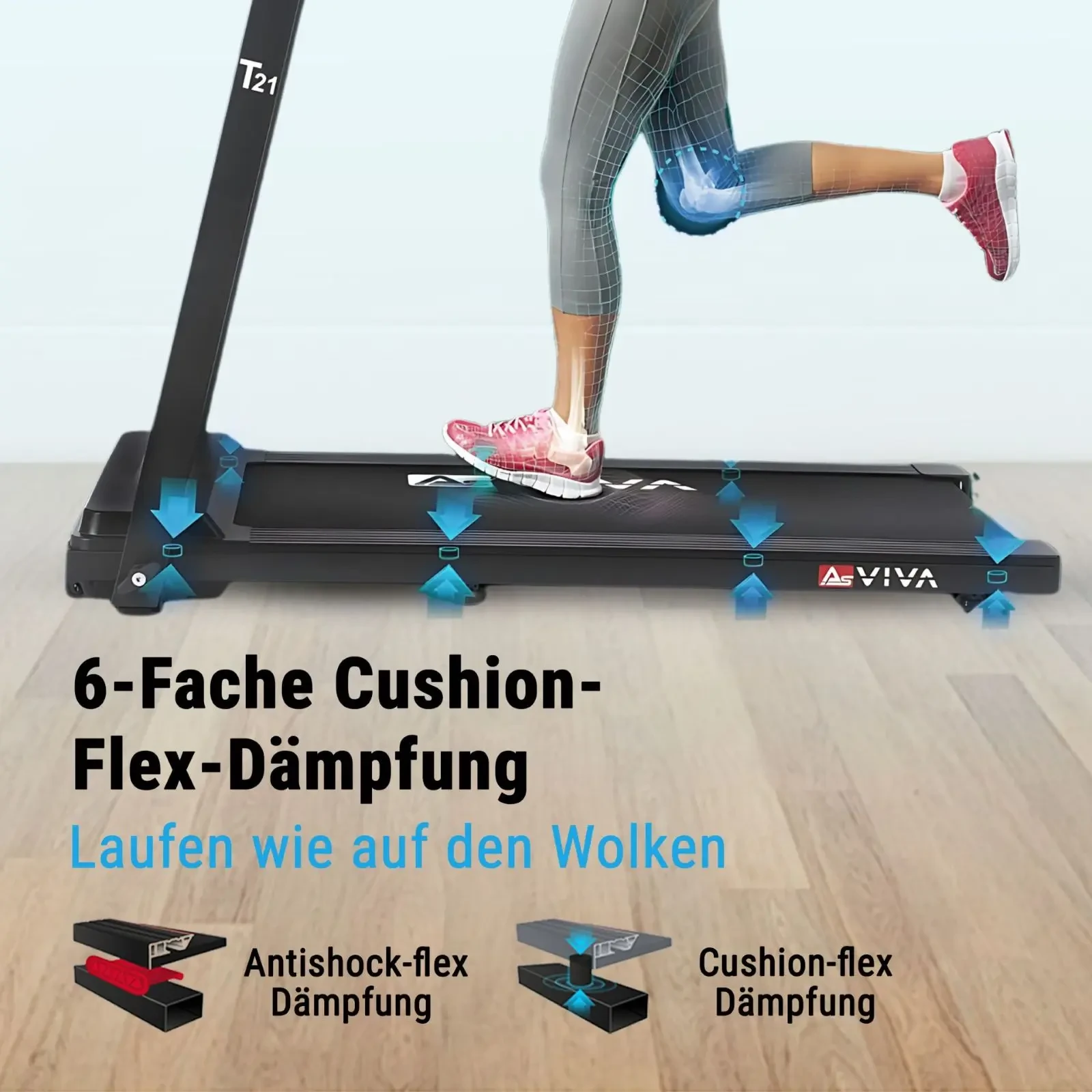 6-voudige Cushion-Flex-demping – lopen als op wolken