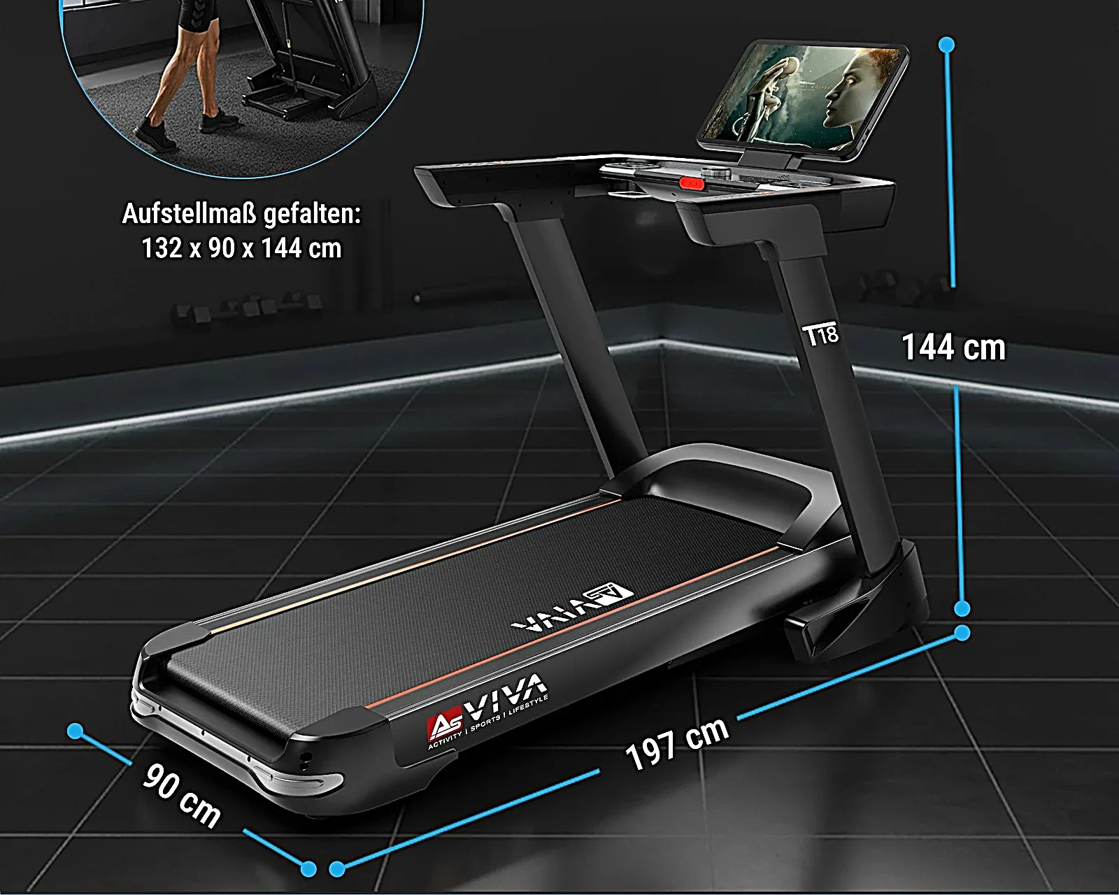 AsVIVA T18 Pro loopband – kenmerken in overzicht