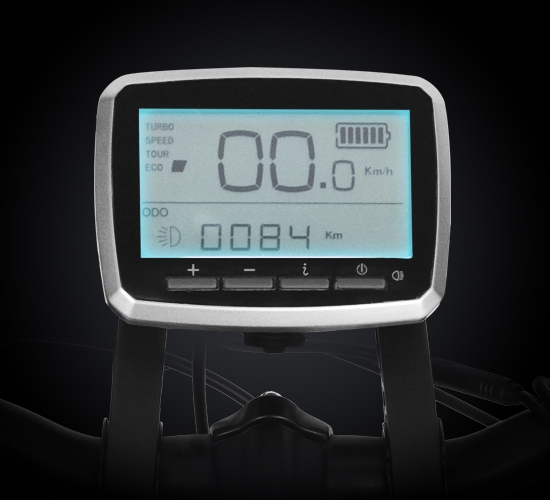 Slim LCD-display met alle rijgegevens
