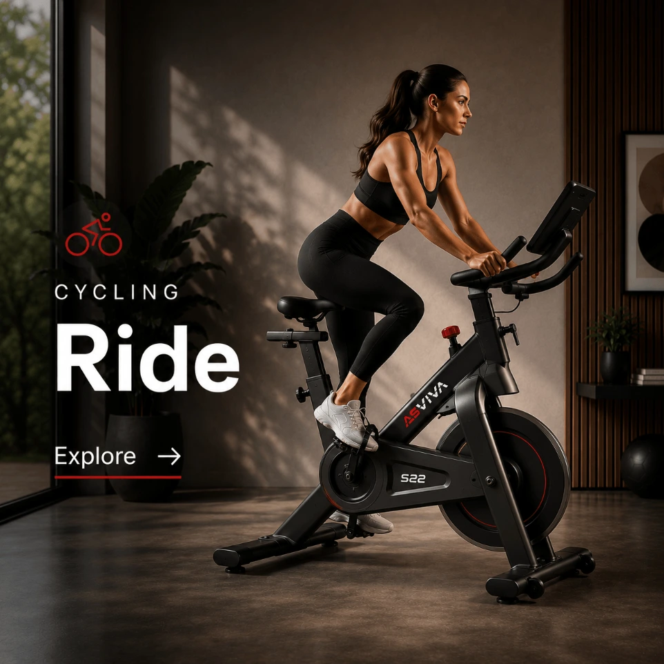 Indoor Cycle AsVIVA S22 in de woonkamer
