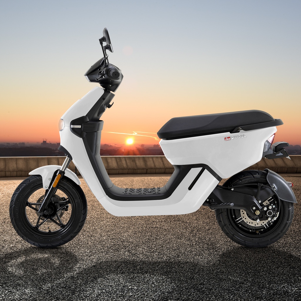 AsVIVA elektrische scooter EM1 wit - Productweergave