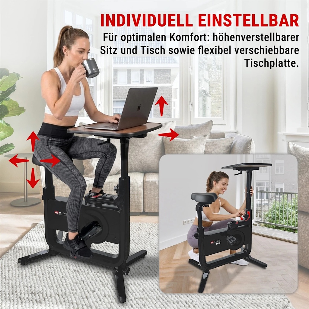 Desk-Bike & Heimtrainer H26 – Einstellung