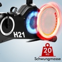AsVIVA Ergometer Hometrainer H21 Pro Wi-Fi – vliegwielmassa magneetrem