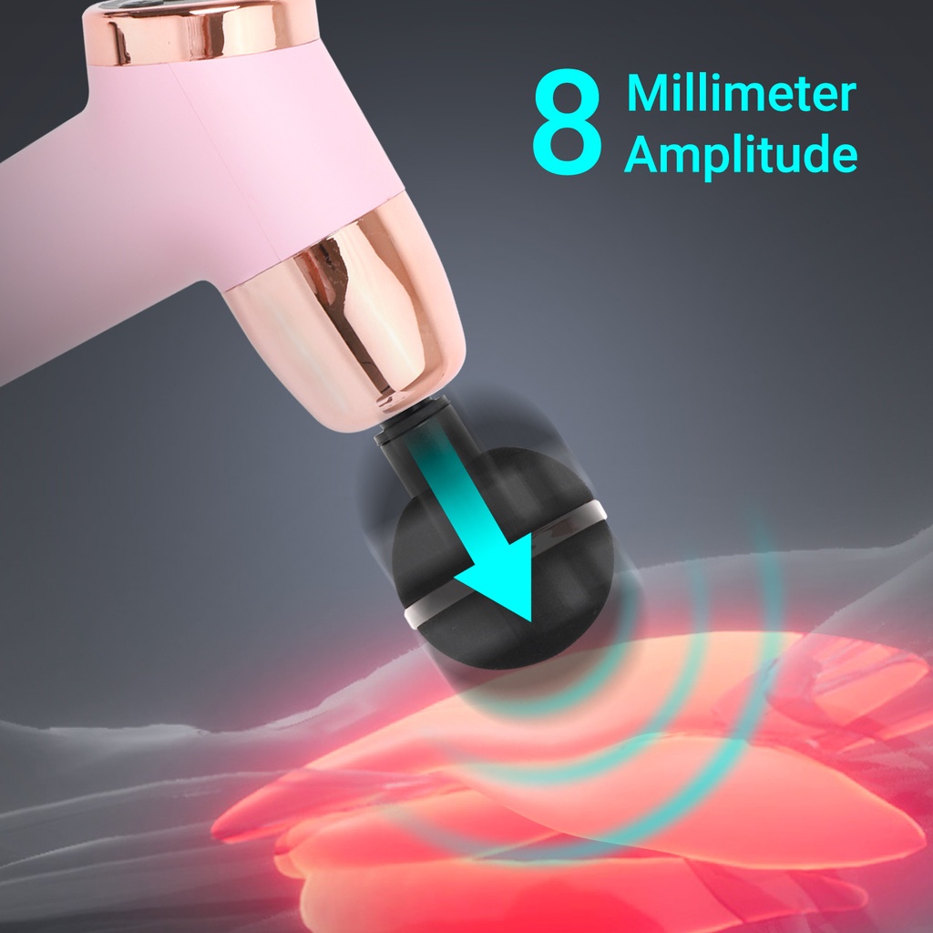 AsVIVA massagepistool MGN2 - Rose - Productweergave