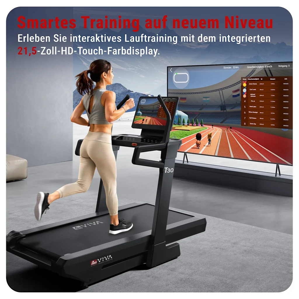 Laufband T30 Pro Max Climb Marathon – 21 Zoll Display