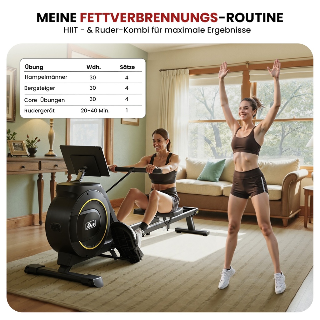 AsVIVA Roeimachine RA11 Magnetic – Magnetisch remsysteem (6)