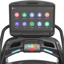 Handpulssensoren op de handgrepen van de AsVIVA loopband T22 Studio Pro voor hartslagmeting
