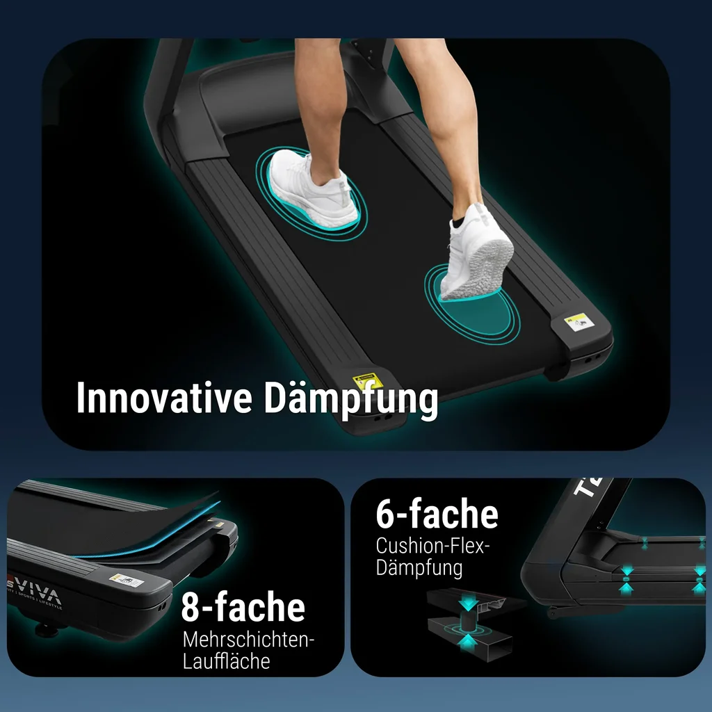 Laufband Studio Pro T22 – Touchscreen Detailansicht