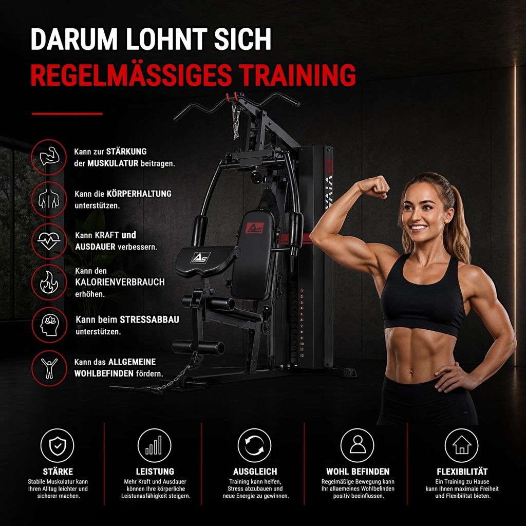 Kraftstation Multi-Gym MG5 Pro – Vorteile Training
