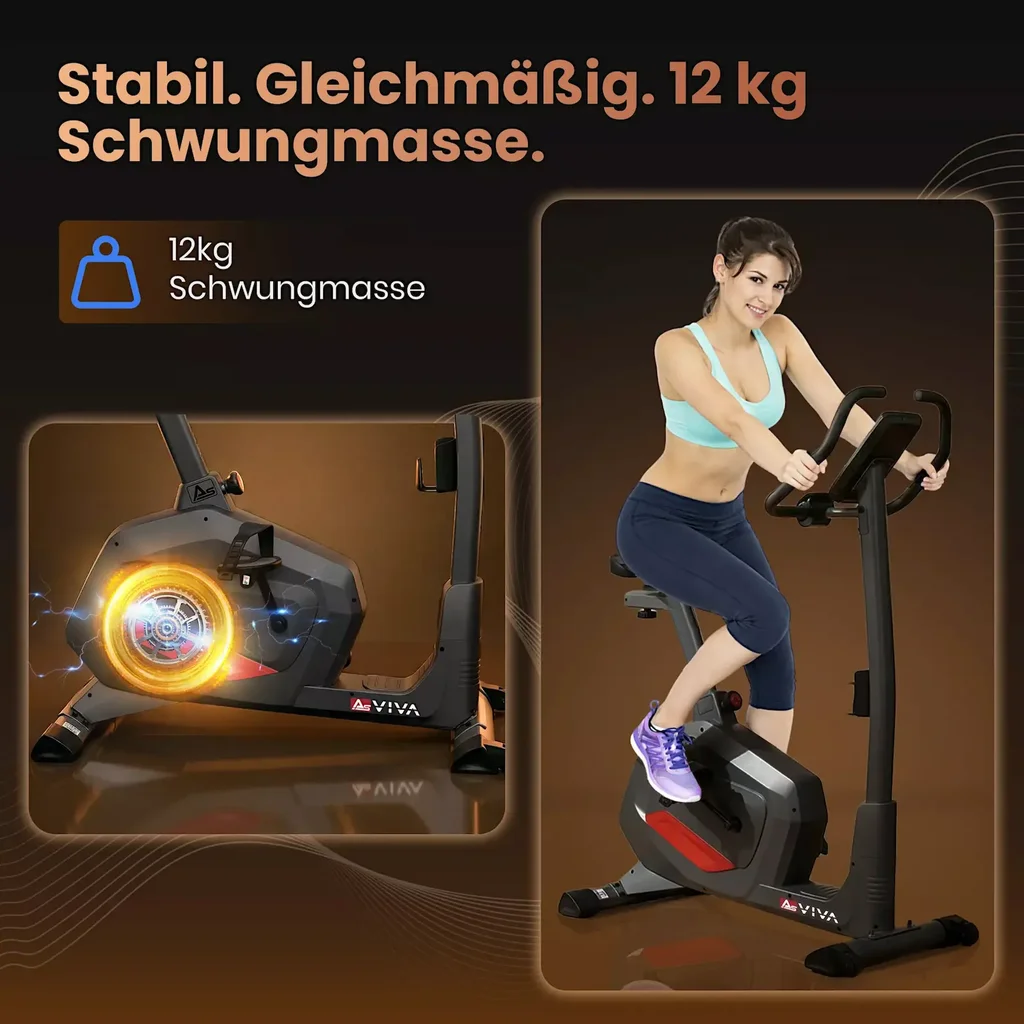 12 kg vliegwielmassa voor een soepele loop