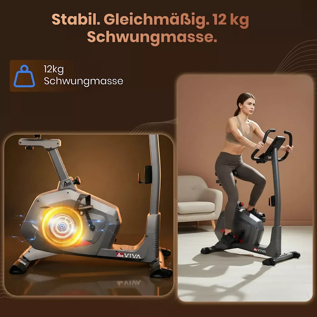 Ergometer Smart Fit H22 – Heimtrainer Grau Schwungmasse