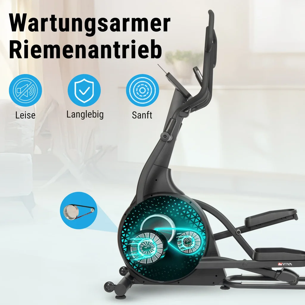Crosstrainer Smart E4 Pro – Ellipsentrainer Riemenantrieb
