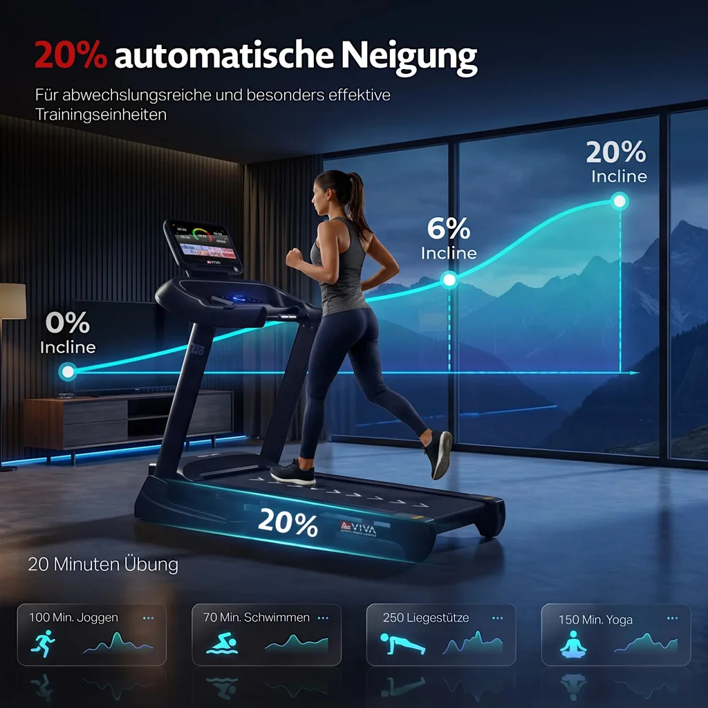 AsVIVA loopband T20 Cardio Pro Runner – Weergave 3