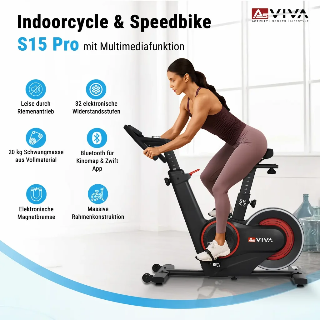 Speedbike Performance S15 – Indoor Cycle Ausstattung