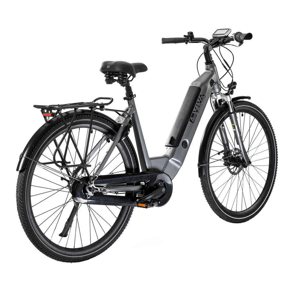 AsVIVA City E-Bike Stadtfalter B14 – Grijs/Wit – Weergave 19