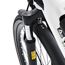 AsVIVA City E-Bike Stadtfalter B14 – Grijs/Wit – Veervork