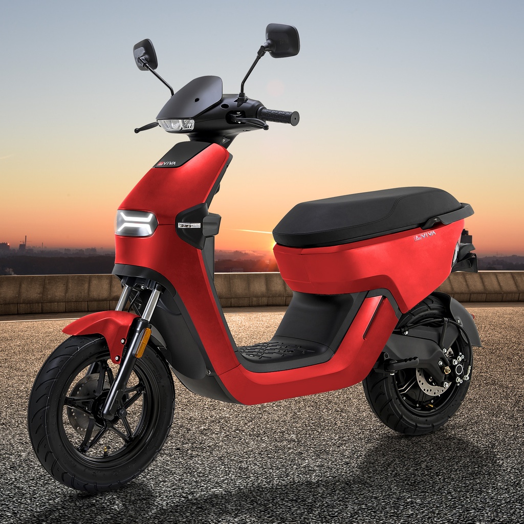 [EM1_RED] elektrische scooter AsVIVA EM1 rood - Productweergave