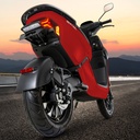 [EM1_RED] elektrische scooter AsVIVA EM1 rood - Productweergave