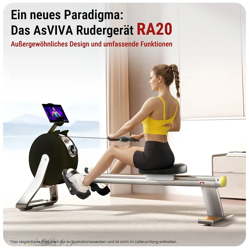 AsVIVA roeimachine PowerGen RA20 in zwart - Design en functies