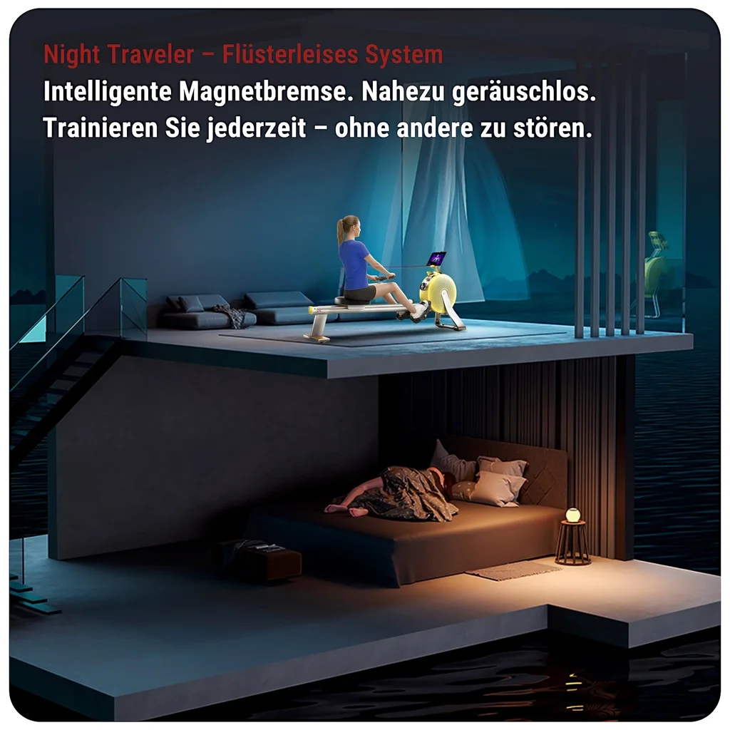 Rudergerät PowerGen RA20 – Magnetic Rower Magnetbremse