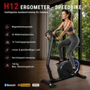 AsVIVA Ergometer Hometrainer LED H12 Lage Instap