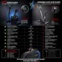 AsVIVA Ergometer Hometrainer LED H12 Lage Instap – Aanzicht 10