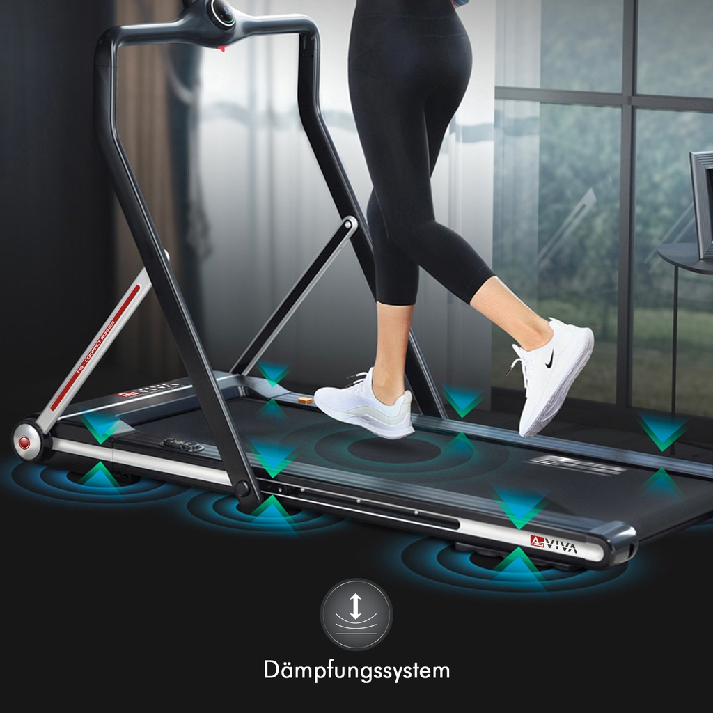 4-zone meerlaagse demping – gewrichtsvriendelijk trainen