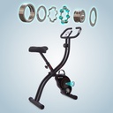 Precieze kogellager van de AsVIVA hometrainer H14 in het zwart voor een stille en duurzame loop