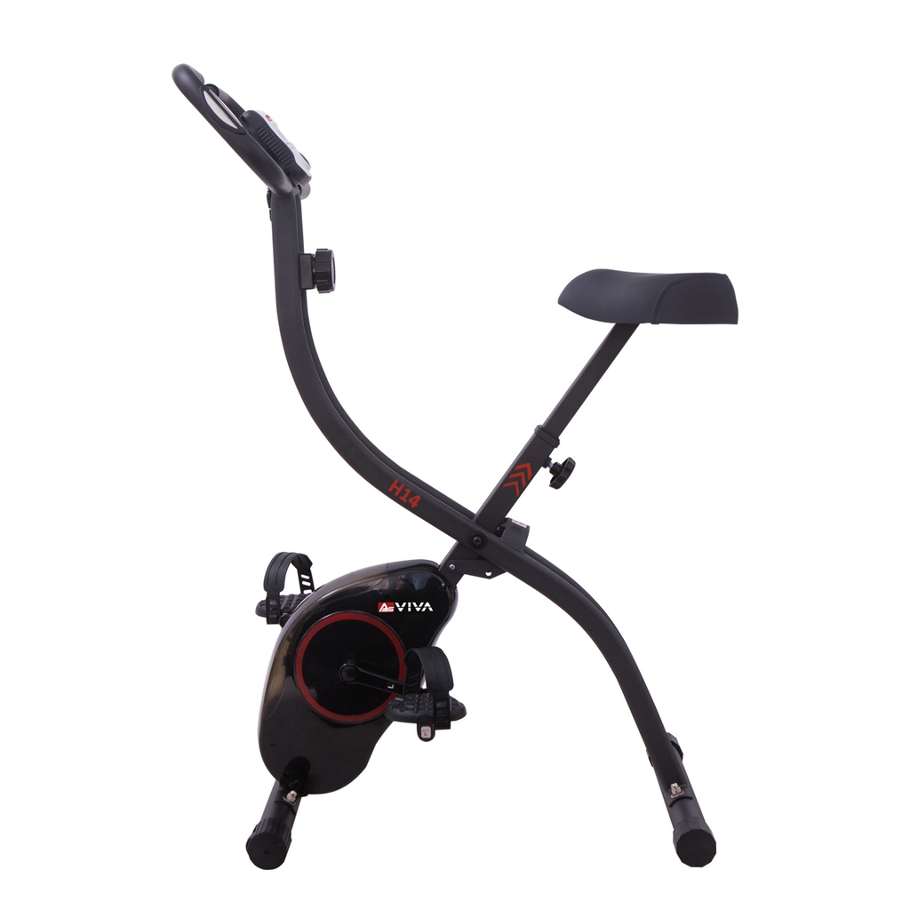 AsVIVA ergometer hometrainer X-Bike H14 in het zwart – productweergave