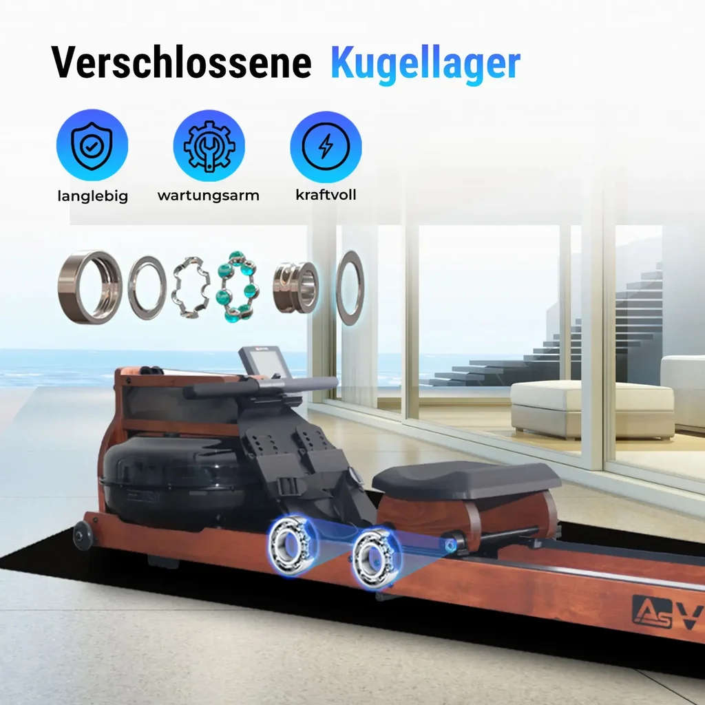 Kogelgelagerde zitting van de AsVIVA RA18 Pro voor een soepele en stille loop