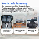 Comfortabele ergonomische zitting van de AsVIVA waterroeimachine RA18 Pro voor lange trainingen