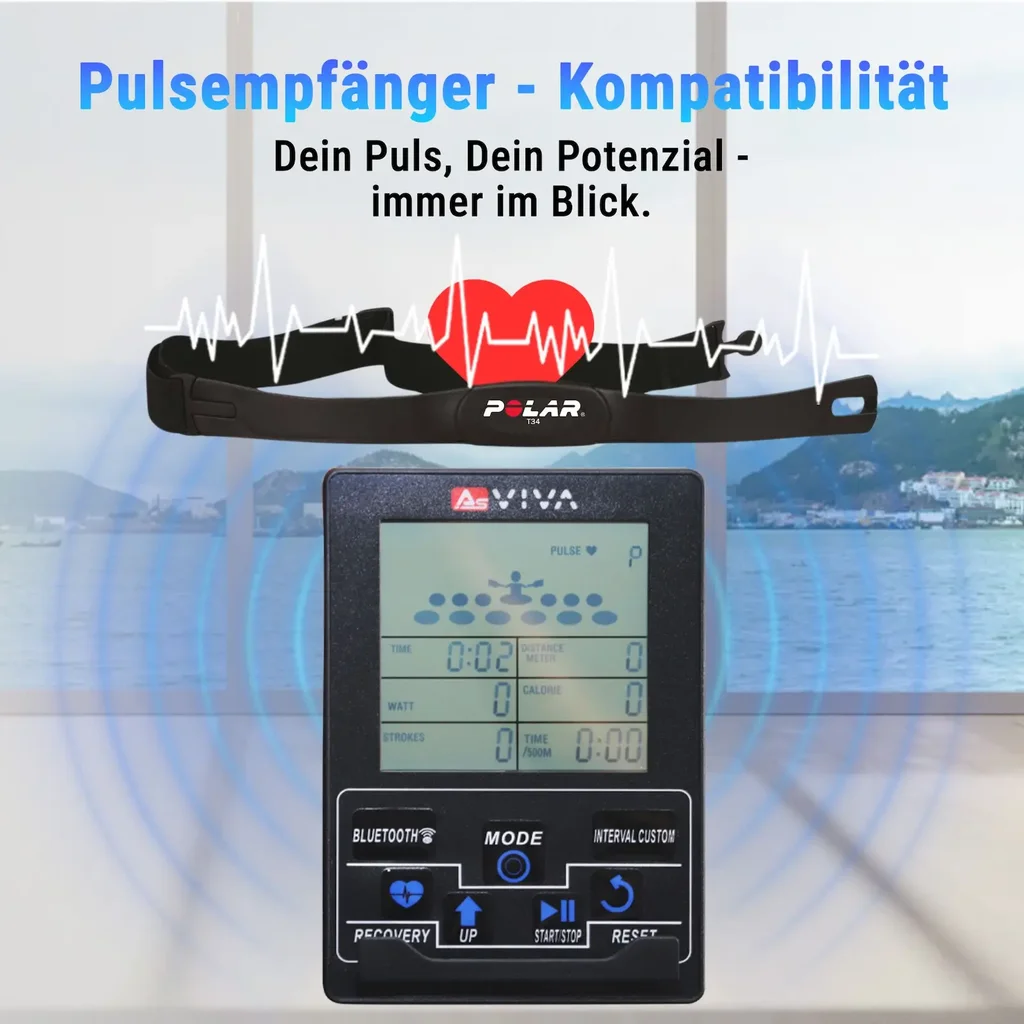 Wasser-Rudergerät RA18 Pro – Pulsempfänger