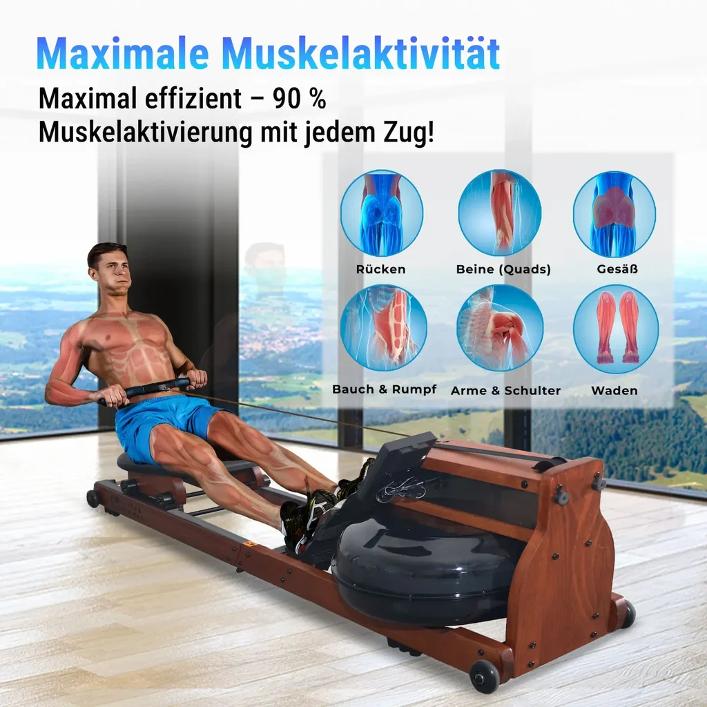 AsVIVA waterroeimachine RA18 Pro - Trainingsweergave