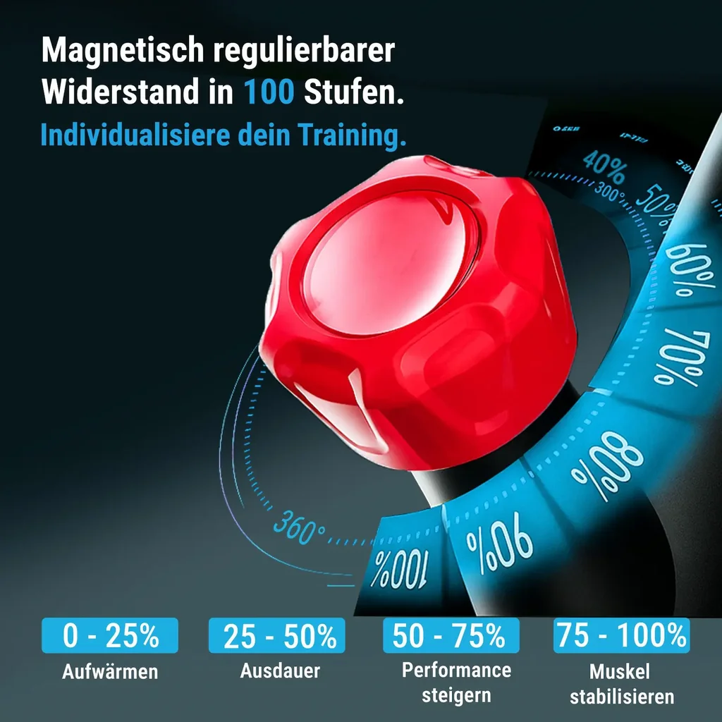 Traploos instelbare weerstandsniveaus van de AsVIVA Speedbike S11S voor individuele trainingsintensiteit