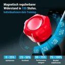 Traploos instelbare weerstandsniveaus van de AsVIVA Speedbike S11S voor individuele trainingsintensiteit
