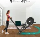 Ruimtebesparend en compact ontwerp van de AsVIVA crosstrainer C29 Step voor kleine trainingsruimtes